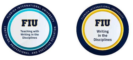 Teaching in the Disciplines and Writing in the Disciplines micro-credential badges