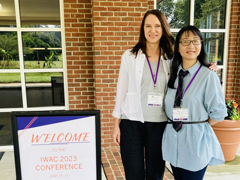 Kimberly Harrison and Ming Fang at the 2023 IWAC Conference