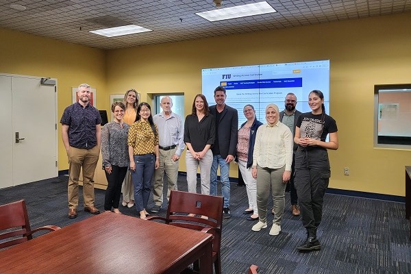 WAC brown bag event with faculty members